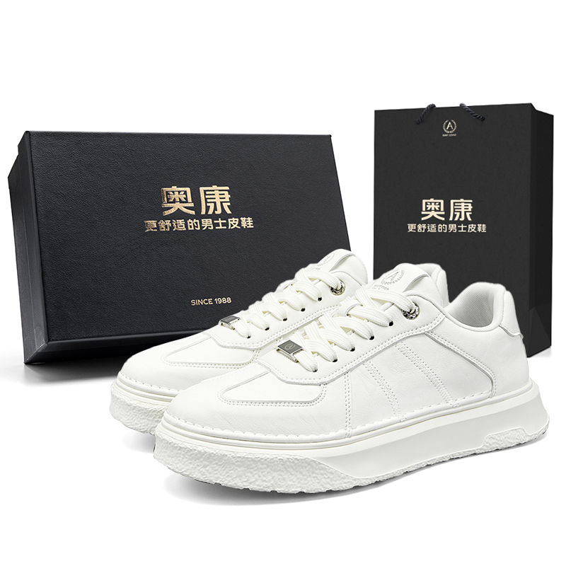 

Низкие кроссовки для скейтбординга Air Force One Series для мужчин AOKANG, Concrete Gray[Standard Sports Shoe Size]