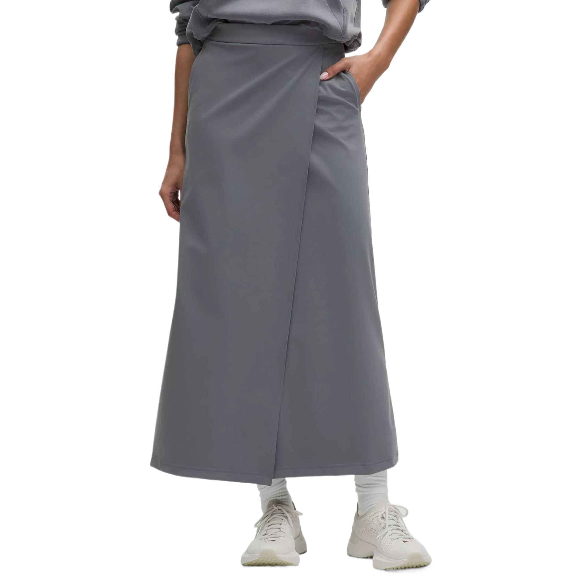 

Повседневная длинная юбка женская Lululemon, серый/серый