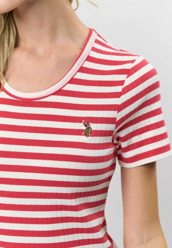 Футболка с принтом uwcarla U.S. Polo Assn., Poinsettia — фото 4