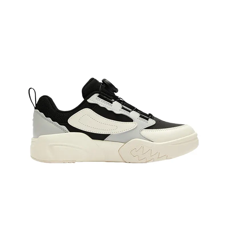 FILA KIDS BOA износостойкие низкие детские скейтбординг кроссовки black white kids' — фото 3