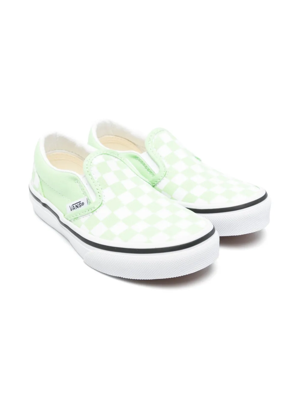 

Кеды Checkerboard Vans Kids, зеленый