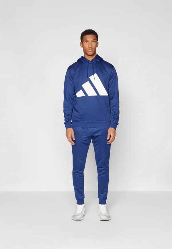 Толстовка с капюшоном Adidas Sportswear Big Logo, темно-синий