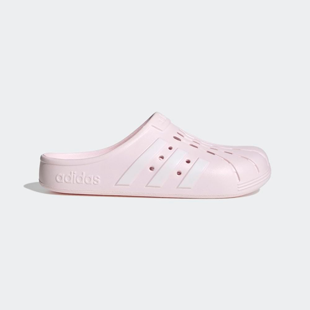 Унисекс сабо Adidas Adilette для взрослых, белый/розовый — фото 2