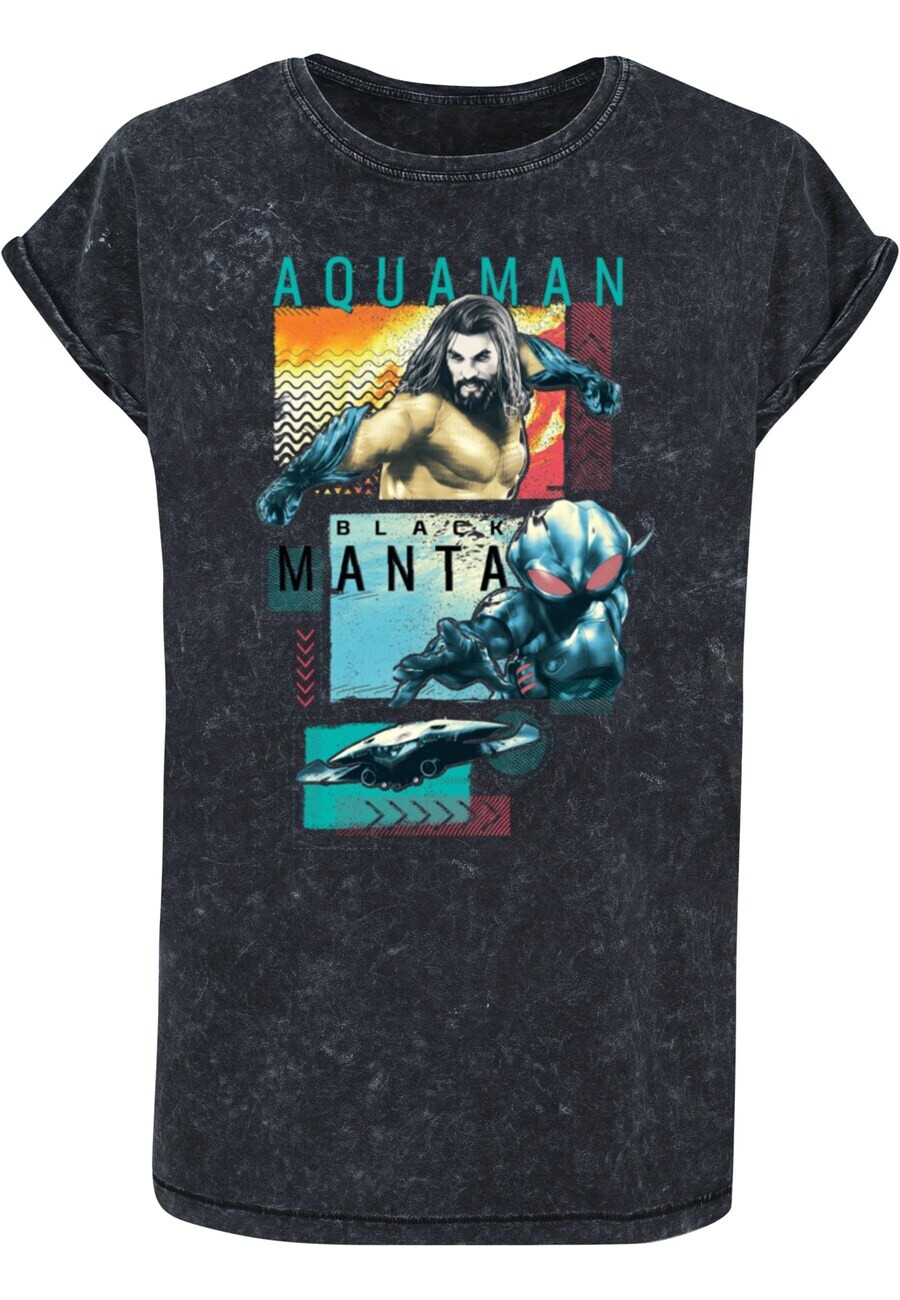 

Футболка ABSOLUTE CULT Shirt Aquaman - Character Tiles, пятнистый черный