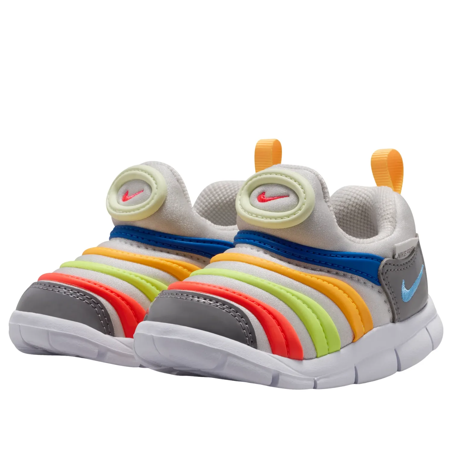 Кроссовки (TD) Nike Dynamo Free 'Vast Grey Bright Crimson University Blue' — фото 2