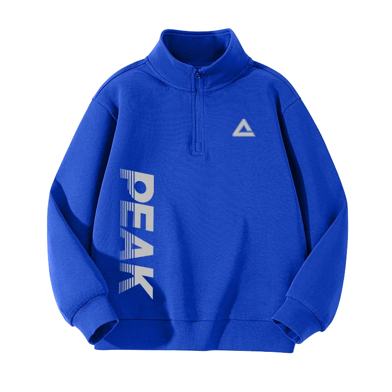 Свитшот детский с полуоткрытым воротом PEAK Colorful Blue/PK