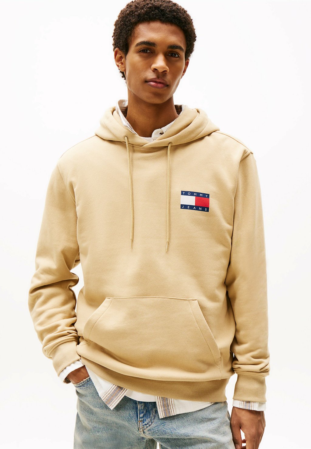 

Толстовка с капюшоном REG ESSENTIAL FLAG HOOD Tommy Jeans, светло-коричневый