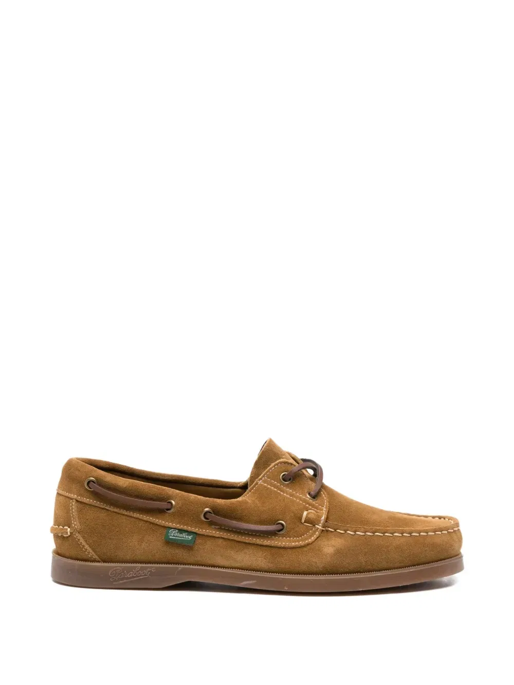 Замшевые топсайдеры Paraboot, коричневый