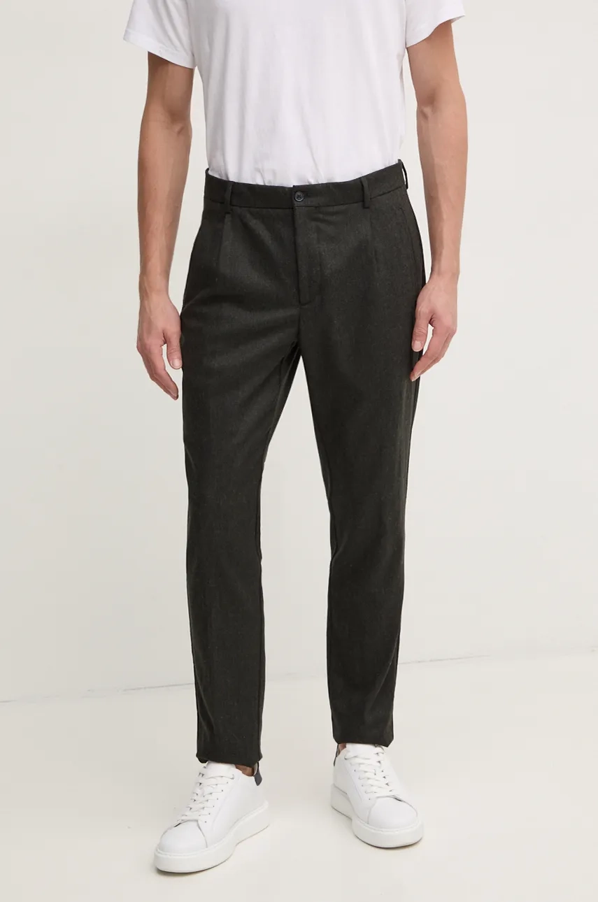 

Шерстяные брюки Hackett London, зеленый
