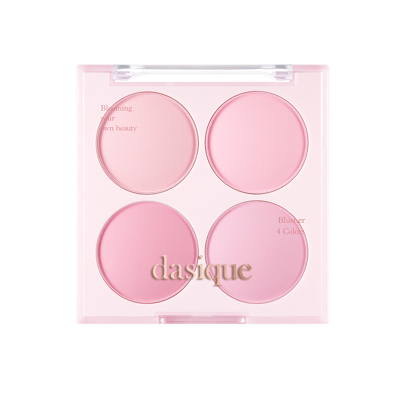 Dasique Палитра румян Ice Cream Collection четыре оттенка не скатывается матовые легко растушевываются натуральные — фото 2