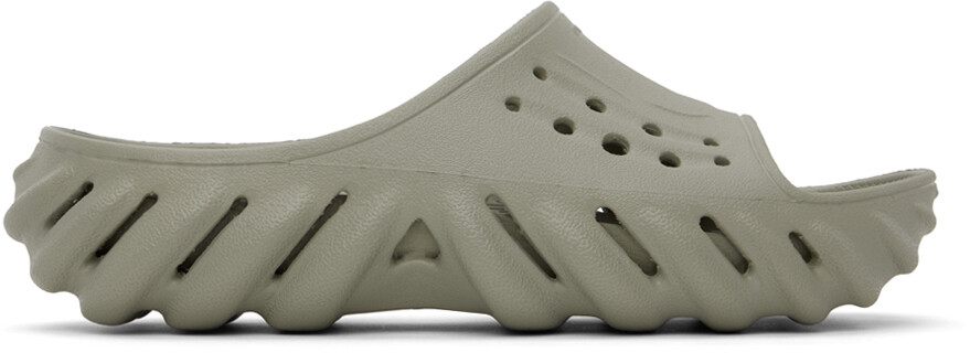 

Серые шлепанцы Echo Crocs, цвет Elephant