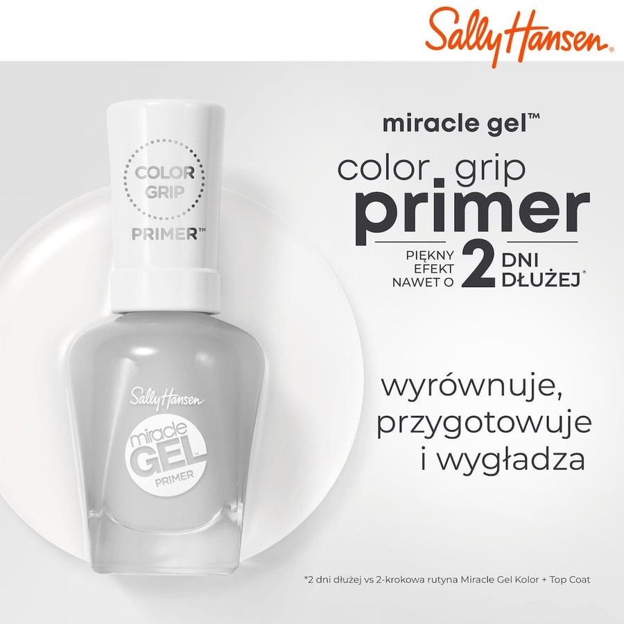 Sally Hansen, Miracle Gel Color Grip Primer, фиксирующая основа для ногтей, 14,7 мл — фото 4