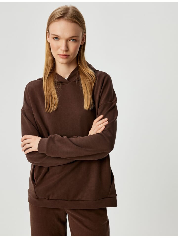 

Толстовка KOTON Sweatshirt, коричневый