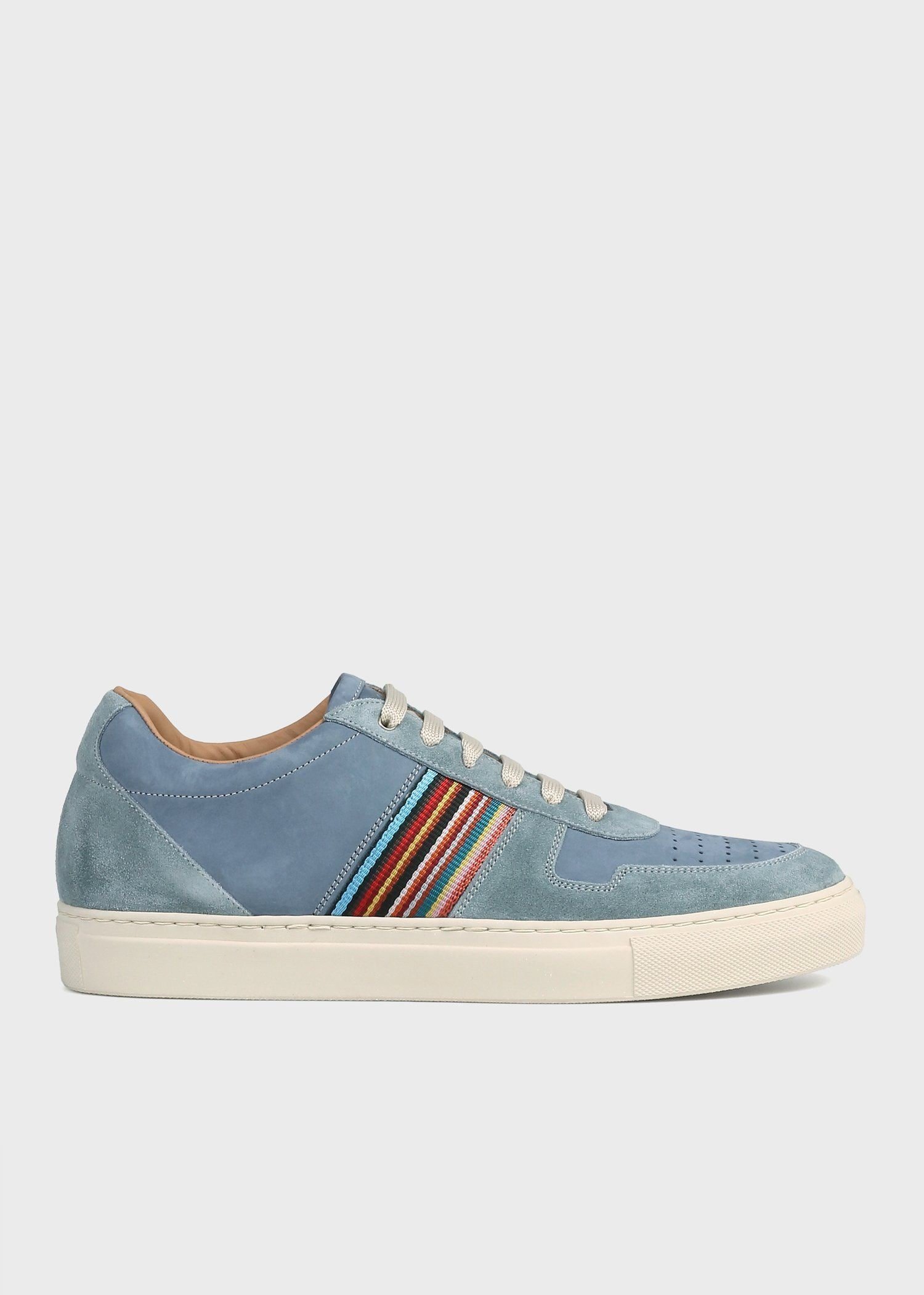 Кожаные кроссовки "Signature Stripe". Paul Smith, Grayish blue
