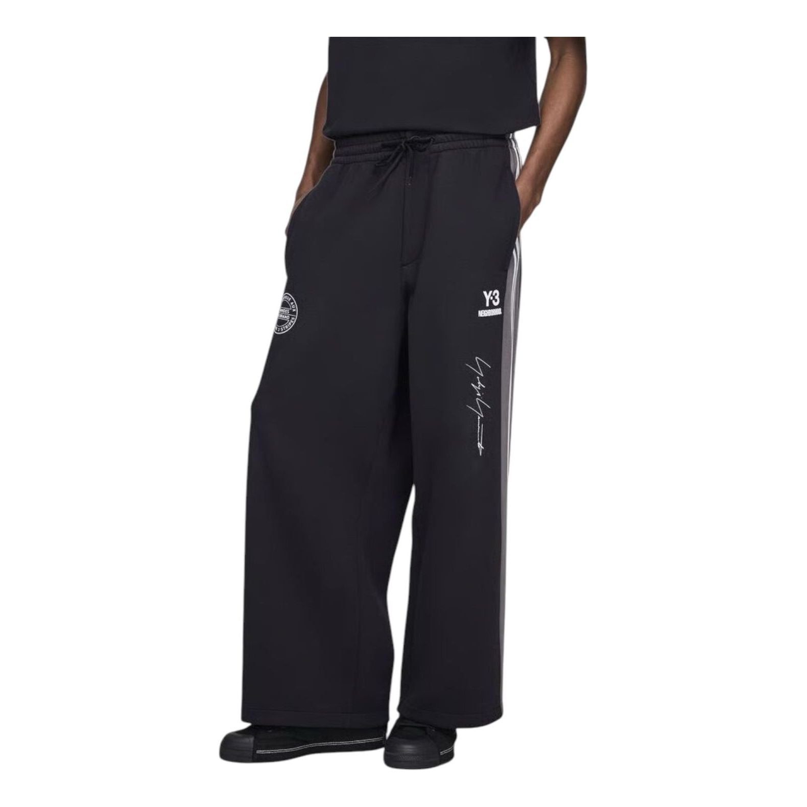 Брюки adidas Y-3 x Neighborhood Relaxed Track Pants 'Black' — фото 3