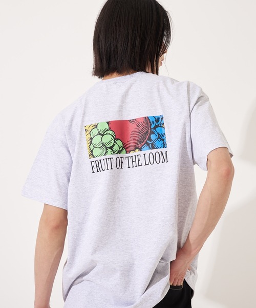 

Футболка с принтом на спине, унисекс FRUIT OF THE LOOM, серый