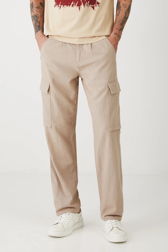 

Льняные брюки Medicine, бежевый