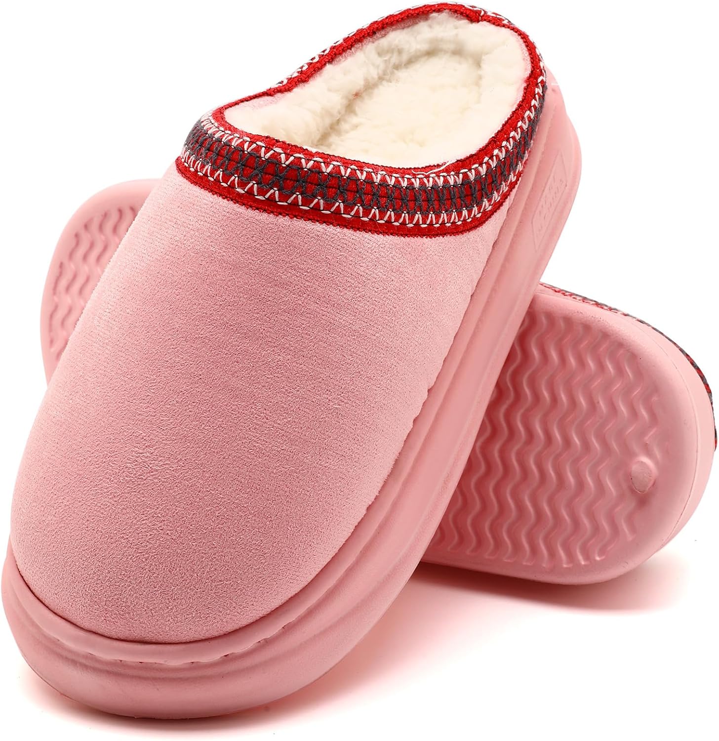 

Домашние тапочки для женщин и мужчин, женские тапочки на платформе с подошвой из ЭВА, теплые пушистые с искусственным мехом, замшевые короткие ботильоны на щиколотку, обувь с мемори-пеной для женщин, противоскользящие, для дома, размер Yueerlu,...