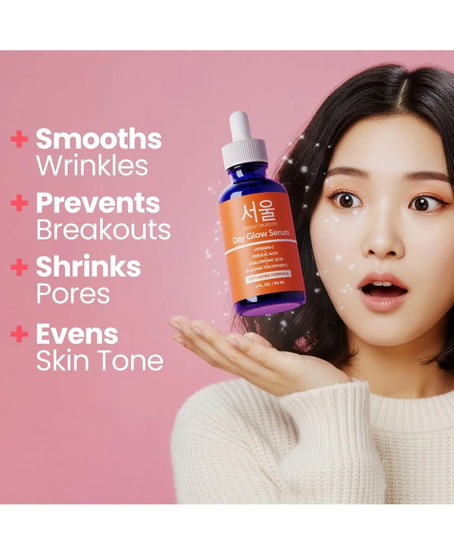 Сыворотка Seoul Ceuticals — Корейская для ухода за кожей с витамином С, дневная для сияния кожи - антивозрастная — фото 2