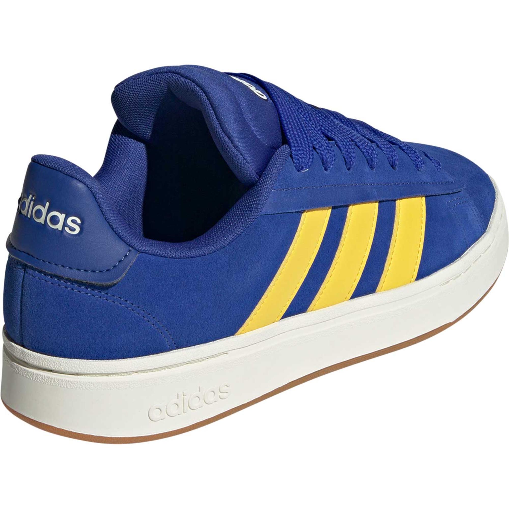 Мужские кроссовки Grand Court Alpha Adidas, Semi Lucid Blue/Utility Yellow/Off White — фото 4