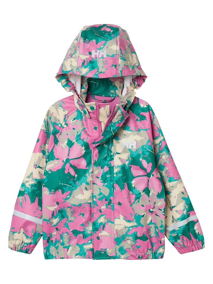 Дождевой костюм двухслойный Helly Hansen, розовый/зеленый — фото 3