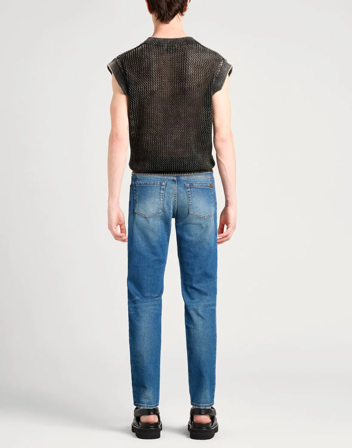 Джинсы скинни BALMAIN синие — фото 3