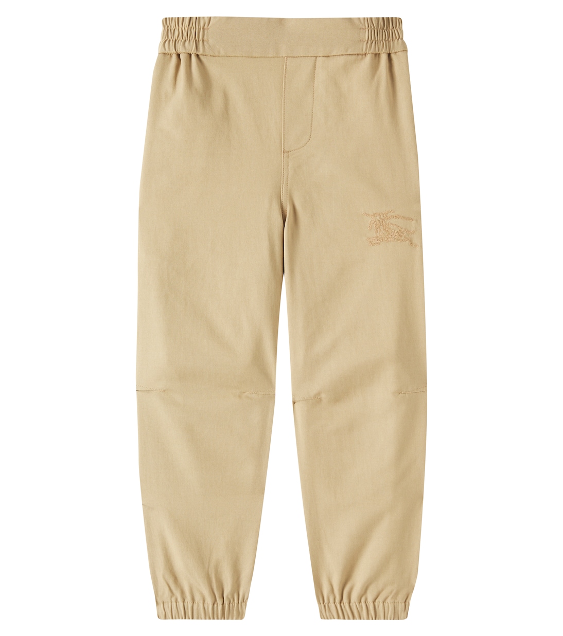 

Зауженные брюки из твила EKD Burberry Kids, песочный