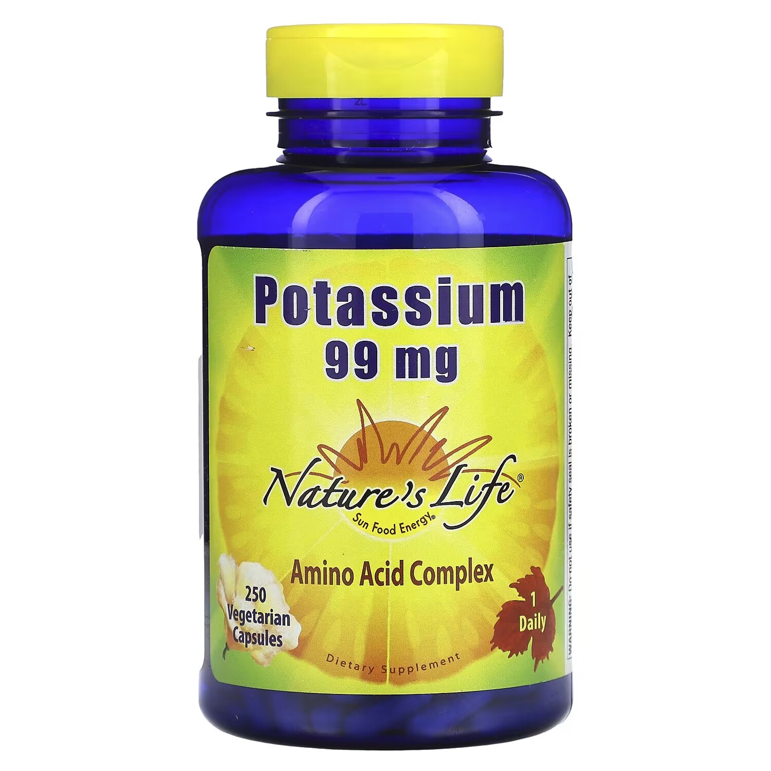 

Калий Nature's Life 99 мг, 250 капсул