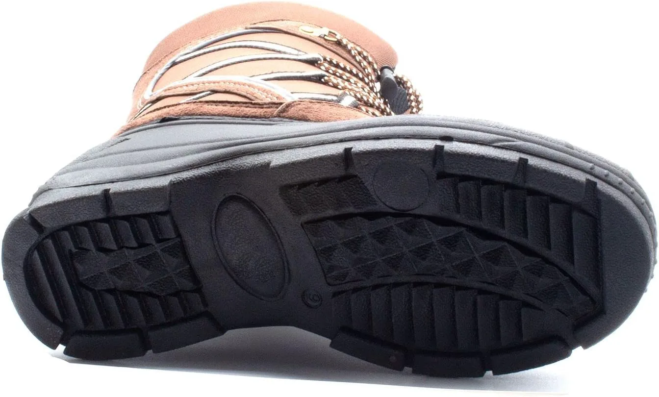 

Мужские тяжелые зимние ботинки Jazamé, водонепроницаемые ботинки для дождя и снега, шнуровка, утиные ботинки, ботас, коричневый