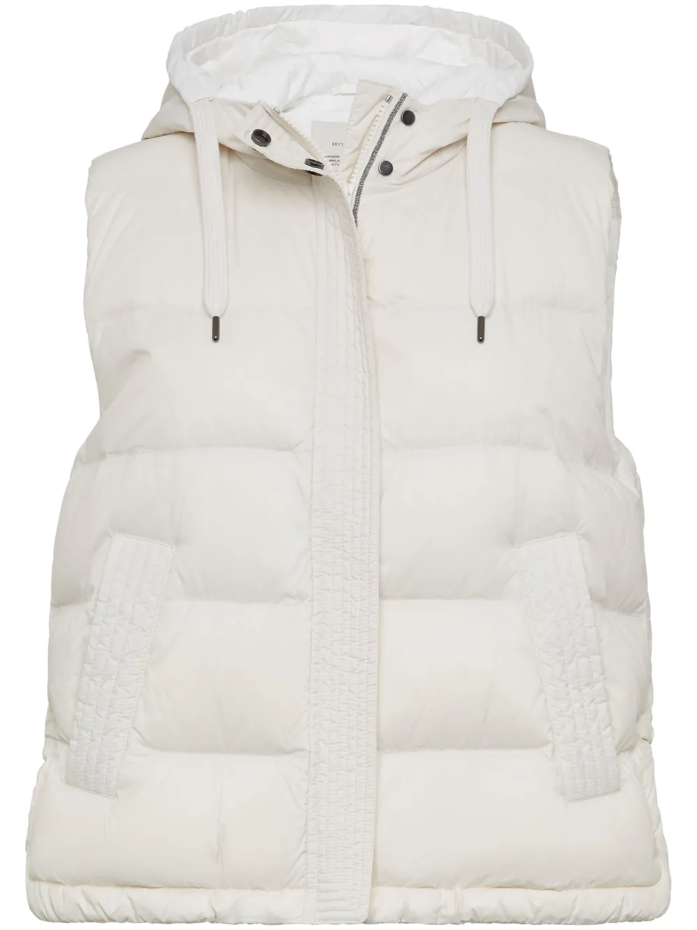 

Дутый жилет Brunello Cucinelli, нейтральный