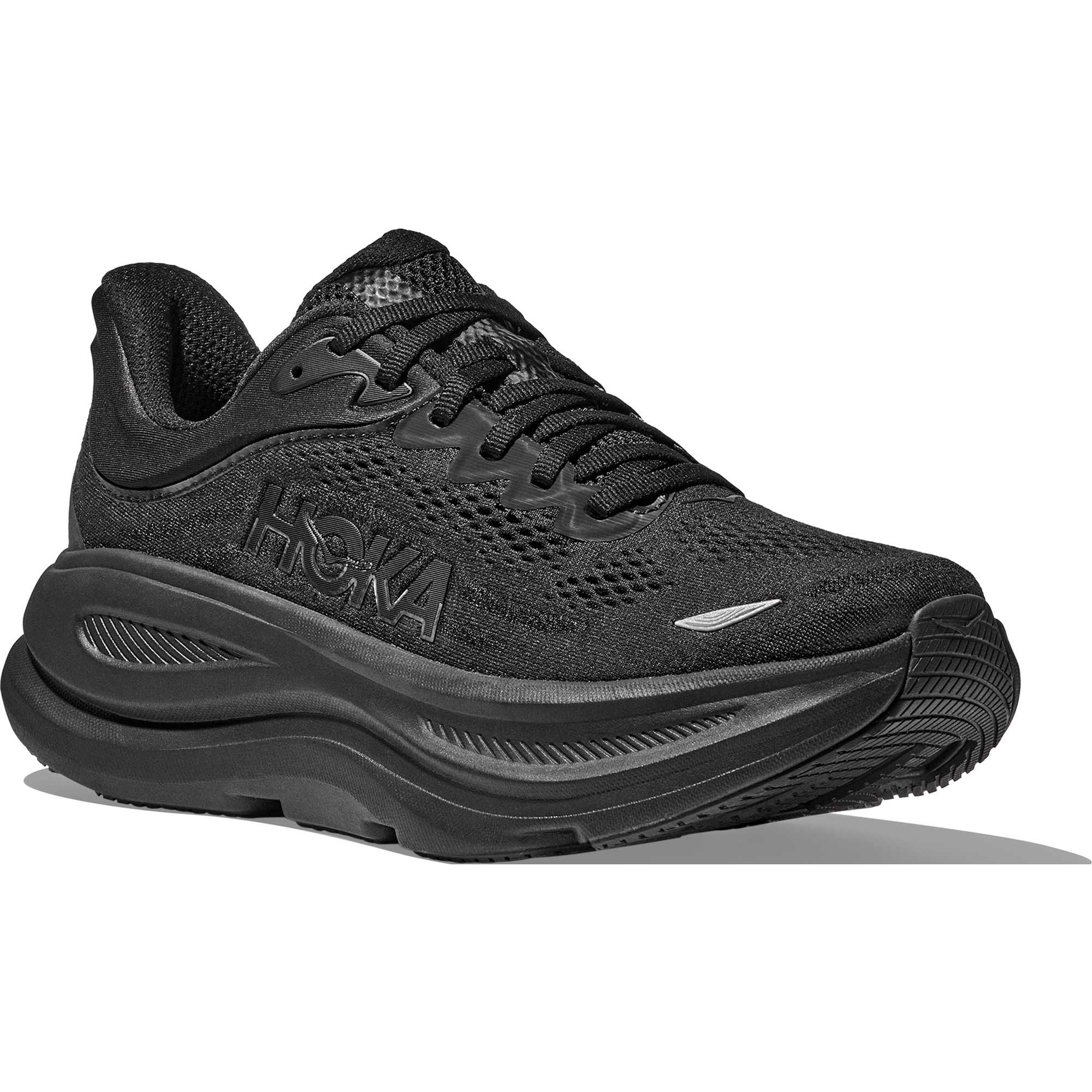 Мужские беговые кроссовки Bondi 9 HOKA, Black/Black — фото 2