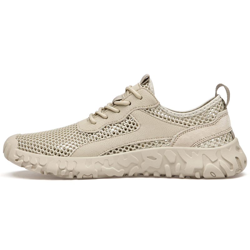 

Bull charm Прочные дышащие мужские низкие кеды бежевые, цвет Beige