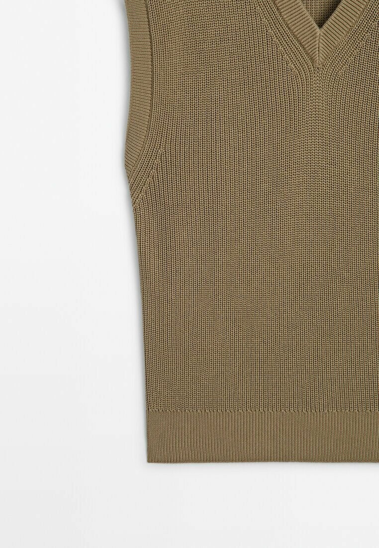 

Джемпер V-NECK Massimo Dutti, коричневый