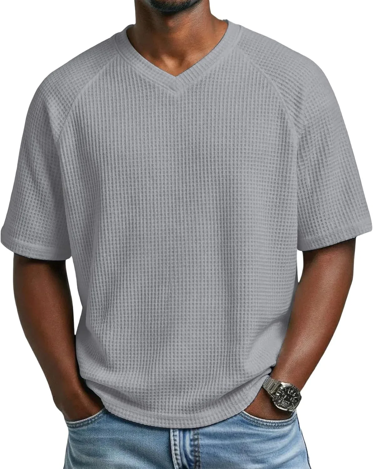 

Футболка для мужчин V-образный вырез короткий рукав летняя