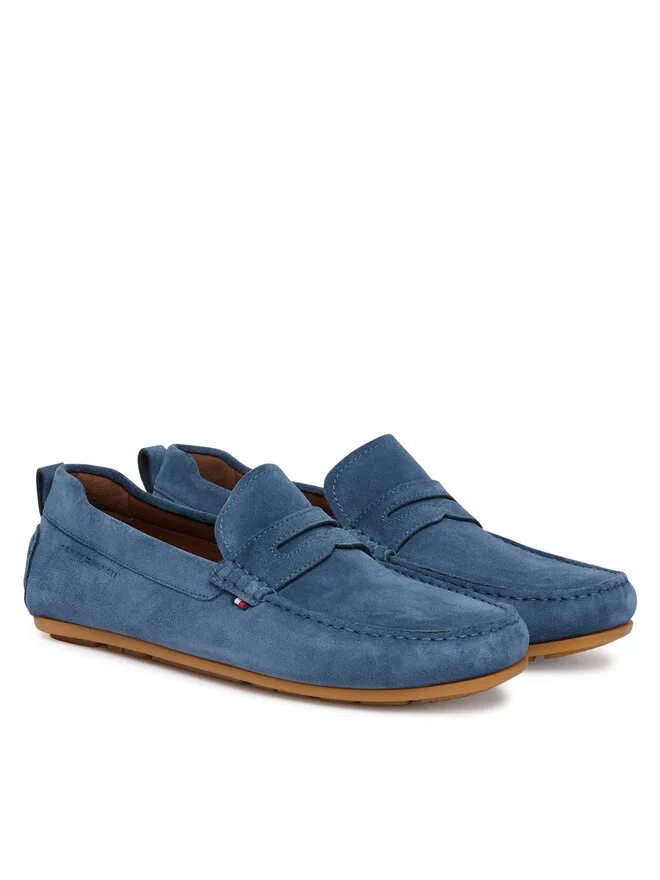 Tommy Hilfiger Мокасины Core Hilfiegr Suede Driver FM0FM05789 синего цвета — фото 2