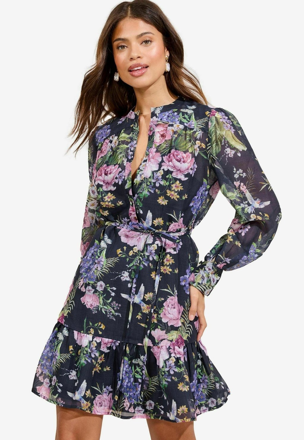 

Платье-рубашка REGULAR FIT-FLORAL Lipsy, синий