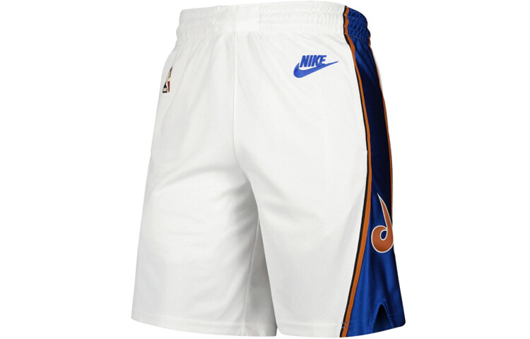 

X NBA повседневные шорты мужские белые/синие Nike, белый/синий