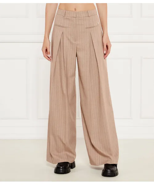 

Брюки хабола Flare fit Hugo, бежевый