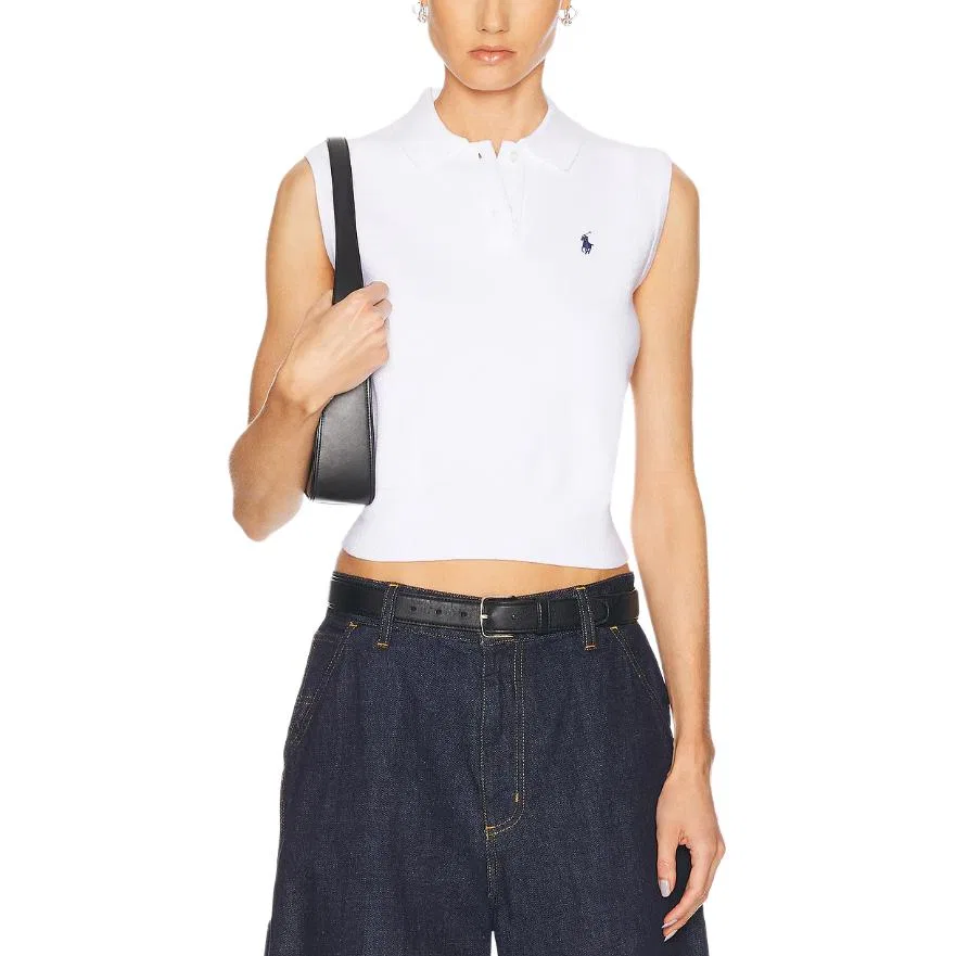 Безрукавка поло трикотажная Polo Ralph Lauren, White