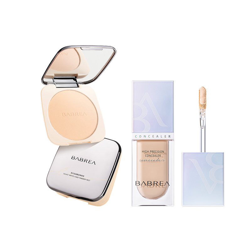 

BABEILA пудра для фиксации макияжа Velvet Mist с эффектом матовой кожи и маскировкой несовершенств + консилер BABREA
