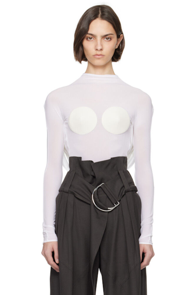 

Белый топ «The Backless Conical» Jean Paul Gaultier
