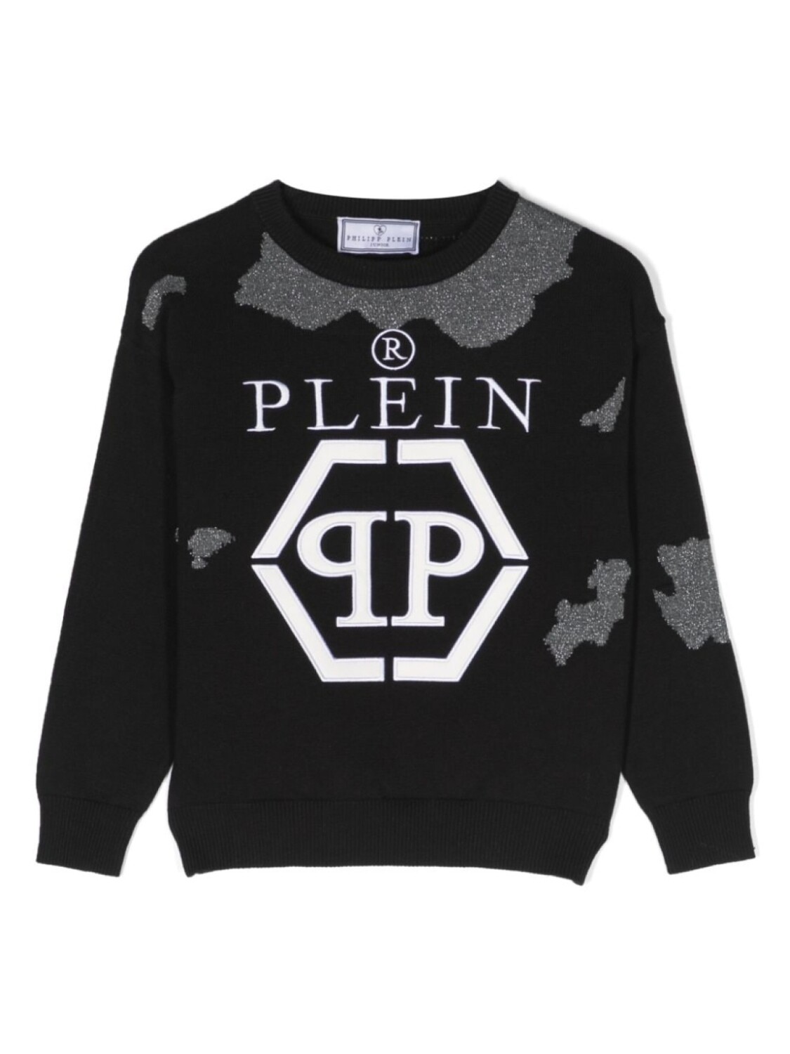 

Philipp Plein джемпер с вышитым логотипом, черный