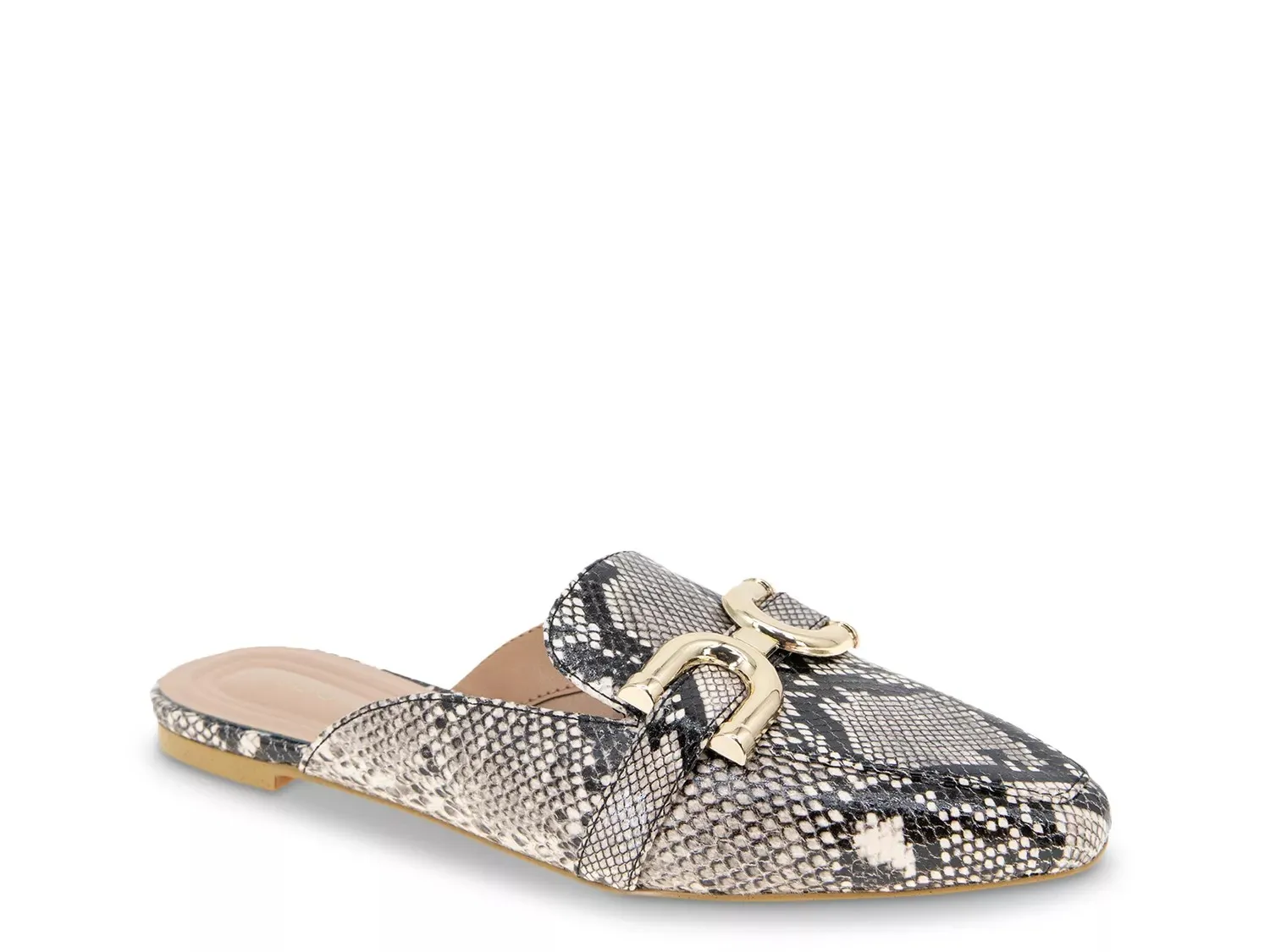 BCBGeneration Tara Mule, серый/черный змеиный принт
