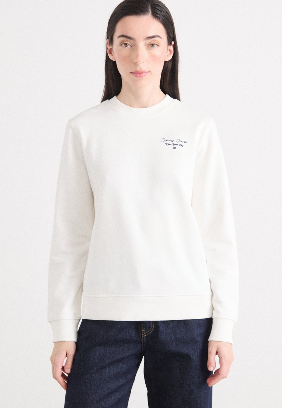 

Толстовка Tommy Jeans LOGO CREW, Ecru/Off-White