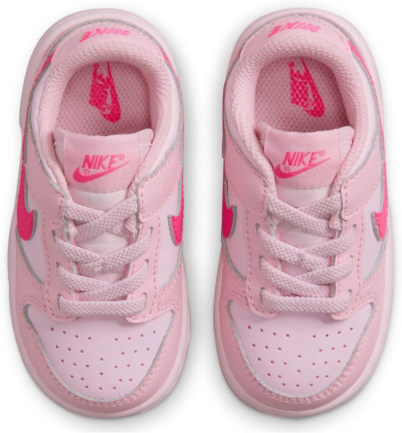 Кроссовки детские Nike Dunk Low, Medium Soft Pink/Pink Foam — фото 4
