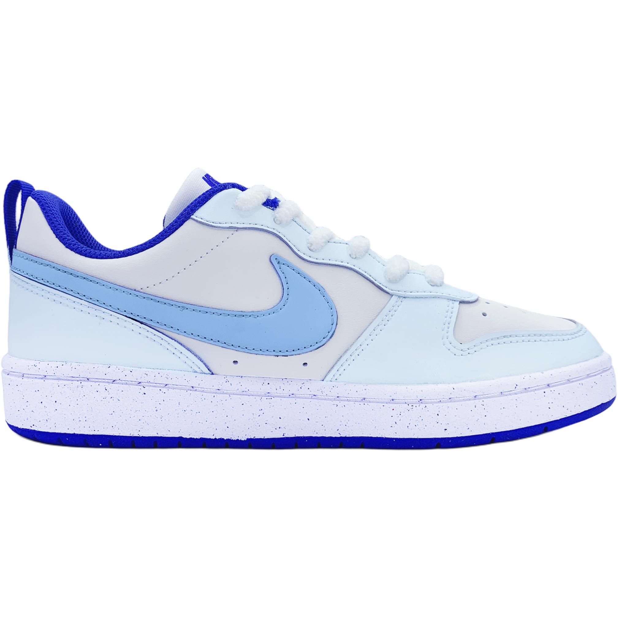 Nike Кроссовки для скейтбординга Court Borough Quirky Puppy с нескользящей подошвой, износостойкие, синие, для подростков — фото 2