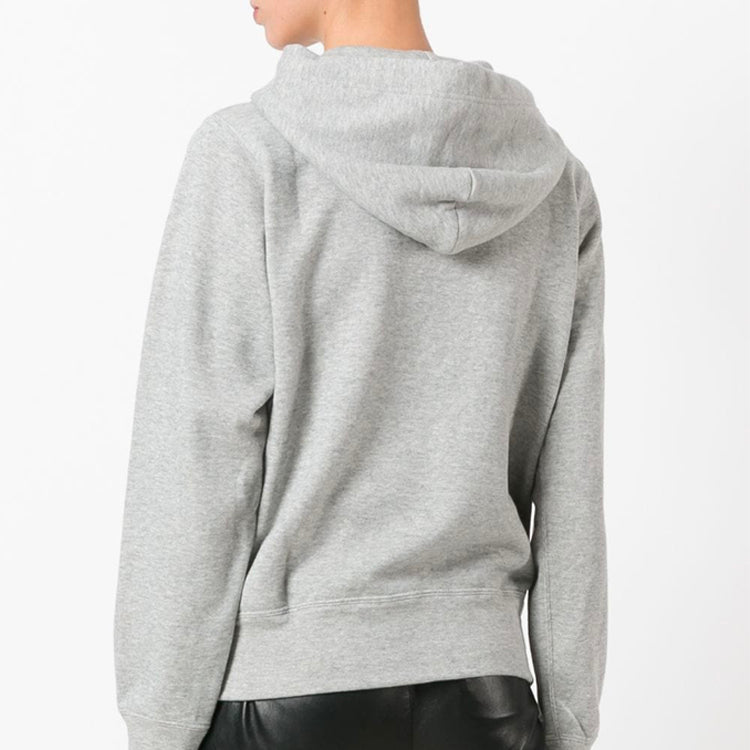 Худи COMME des GARCONS PLAY Zip Hoodie Red Heart Emblem 'Grey' AZ-T168-051-1, серый — фото 4