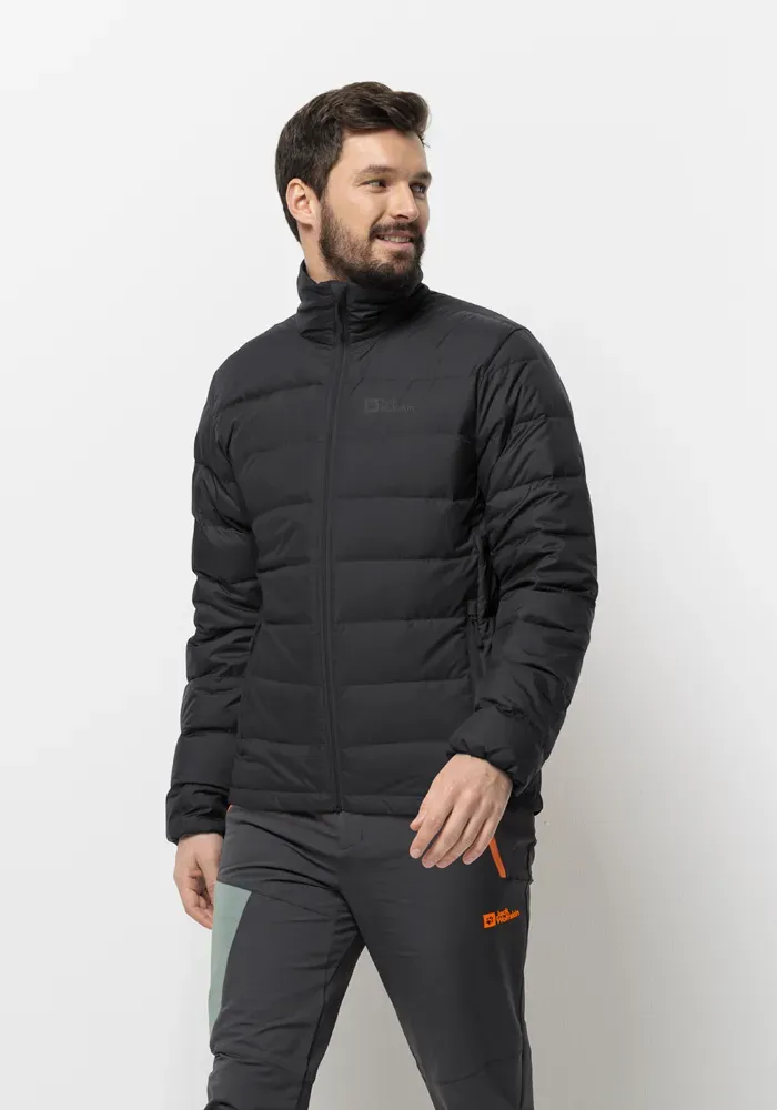 

Пуховик Jack Wolfskin "ATHER DOWN JKT M", с капюшоном, черный