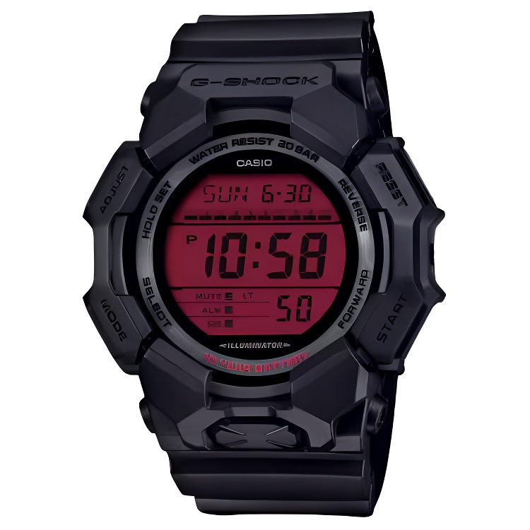 

CASIO Часы GD 010 Collection Quartz Movement Resin Strap Watch Unisex Red Watch Dial, Red Watch Dial