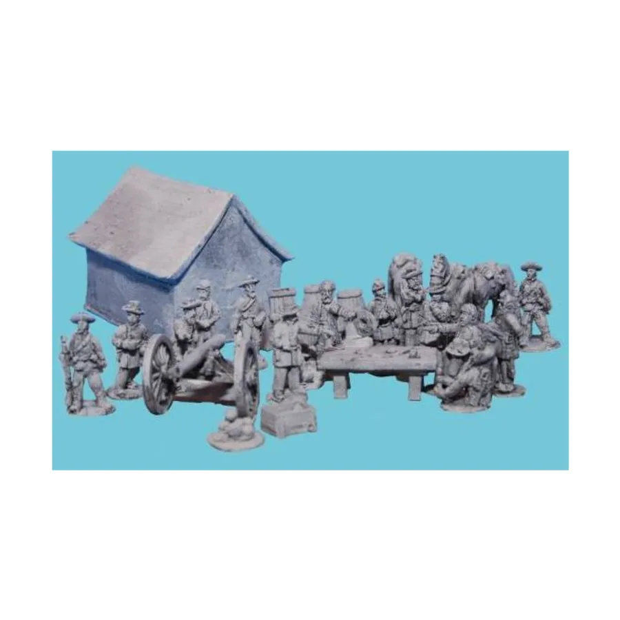 

Комплект лагеря Конфедерации с палаткой, Blue and the Gray Miniatures - Equipment - Assorted (15mm)